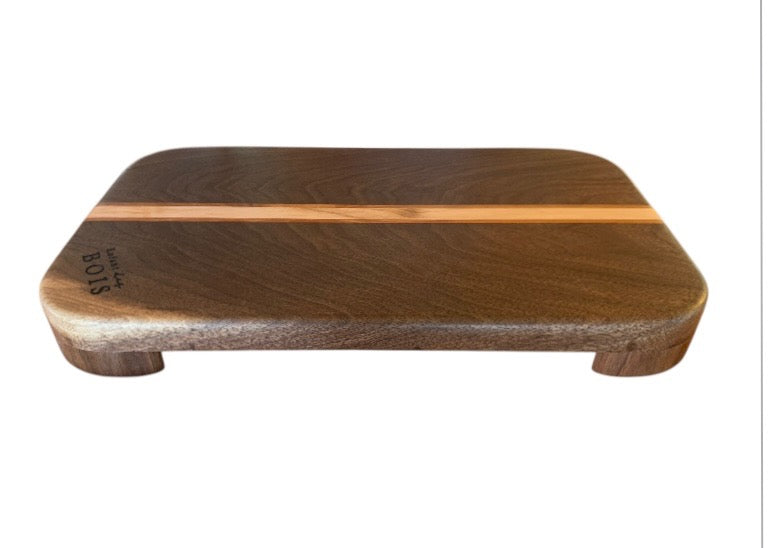 #7 Planche de service à pattes (grande) - Noyer