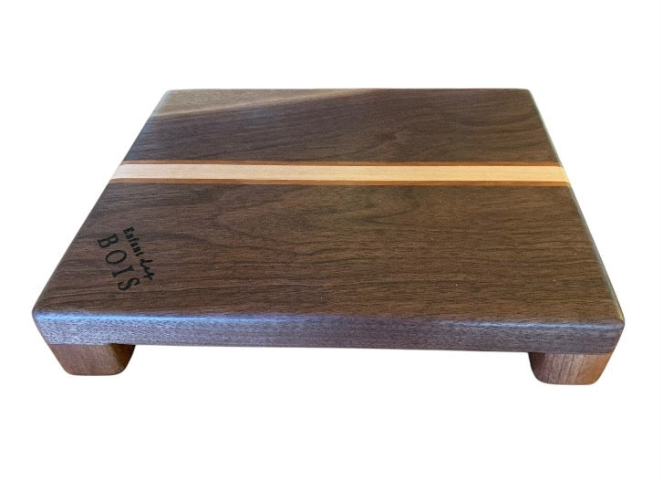 #4 Planche de service à pattes (petite) - Noyer